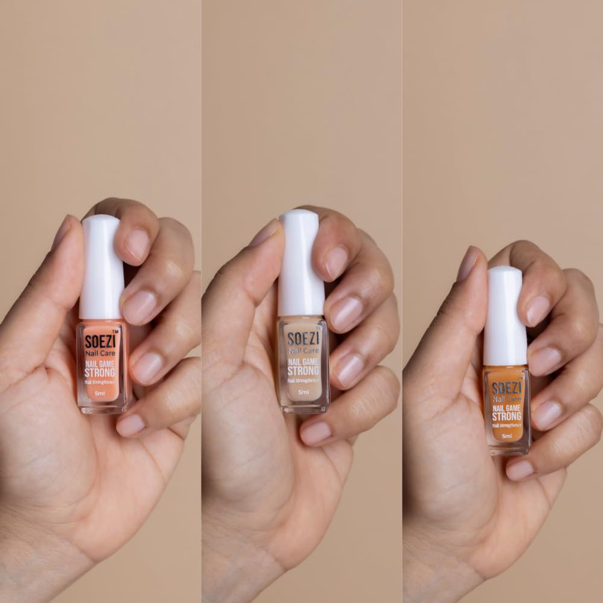SOEZI Nail Game Strong - Nail Strengthener (Blush) - Distacart
