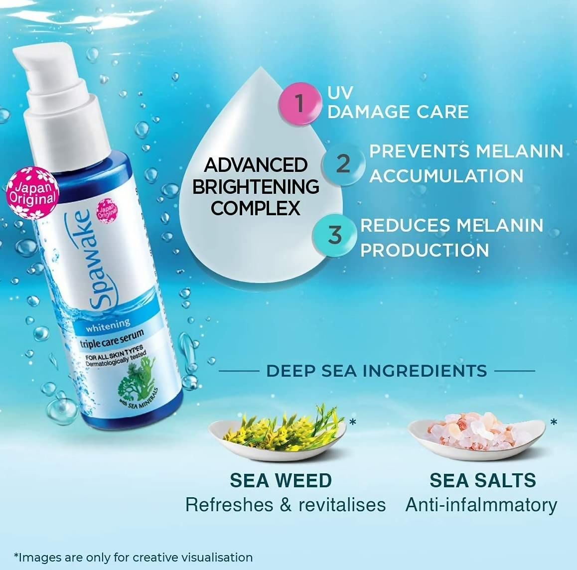 Spawake Whitening Triple Care Face Serum with Vitamin C - Distacart