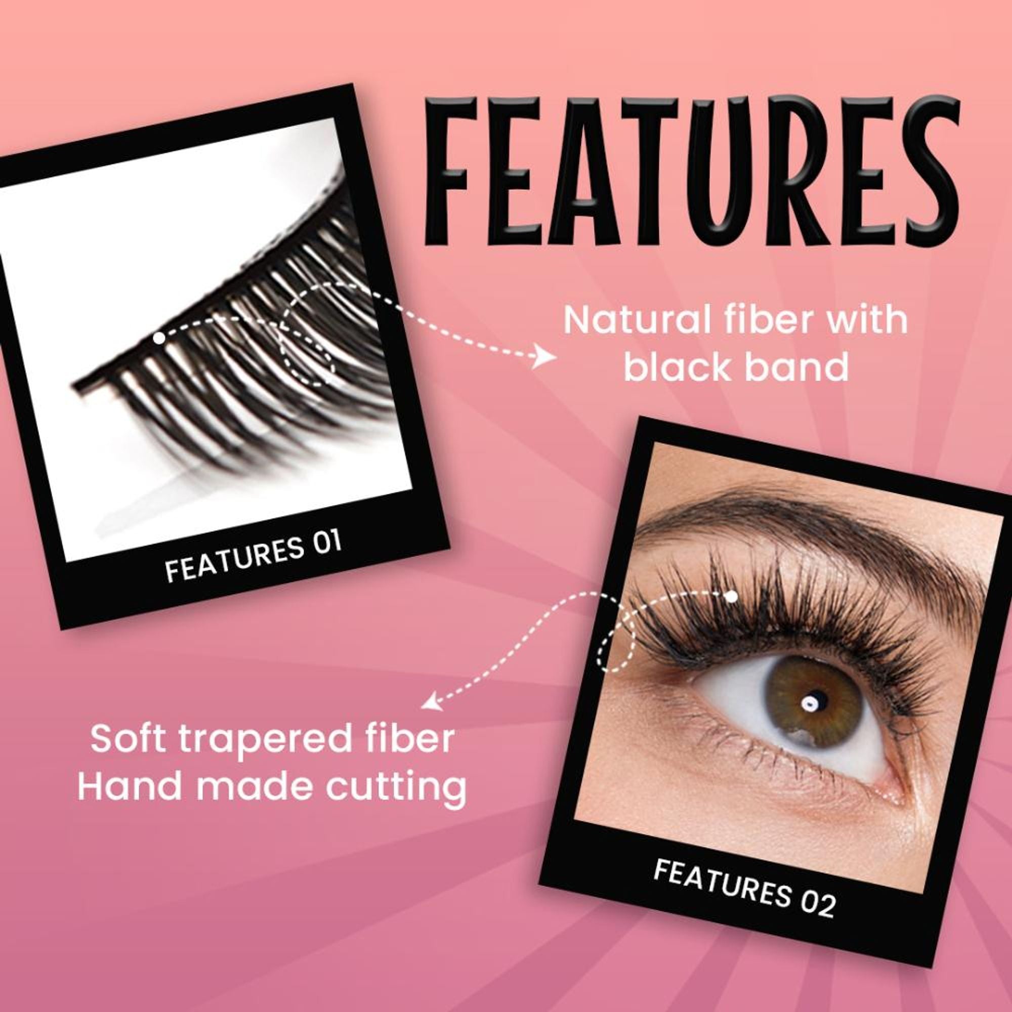 MARS Cosmetics Highlash False Eyelashes Set - 01 Natural - Distacart