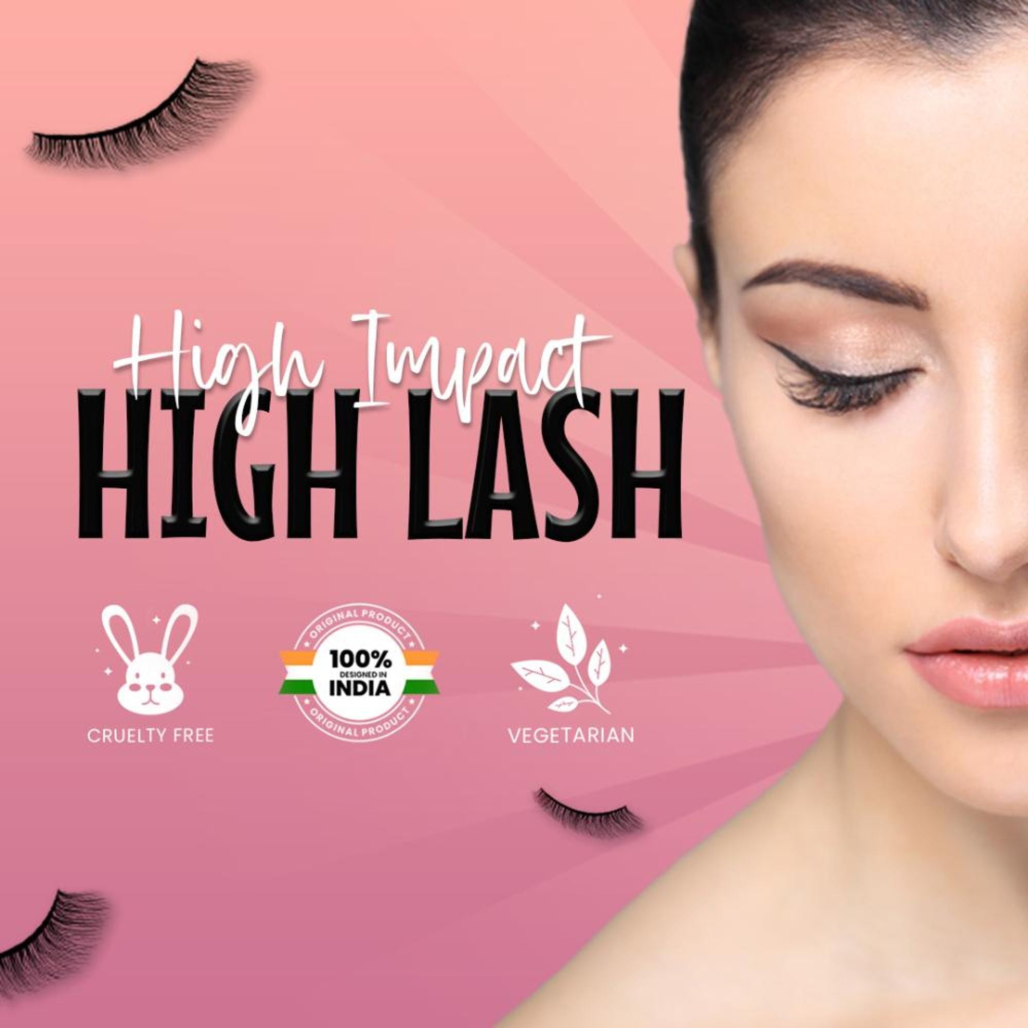 MARS Cosmetics Highlash False Eyelashes Set - 01 Natural - Distacart