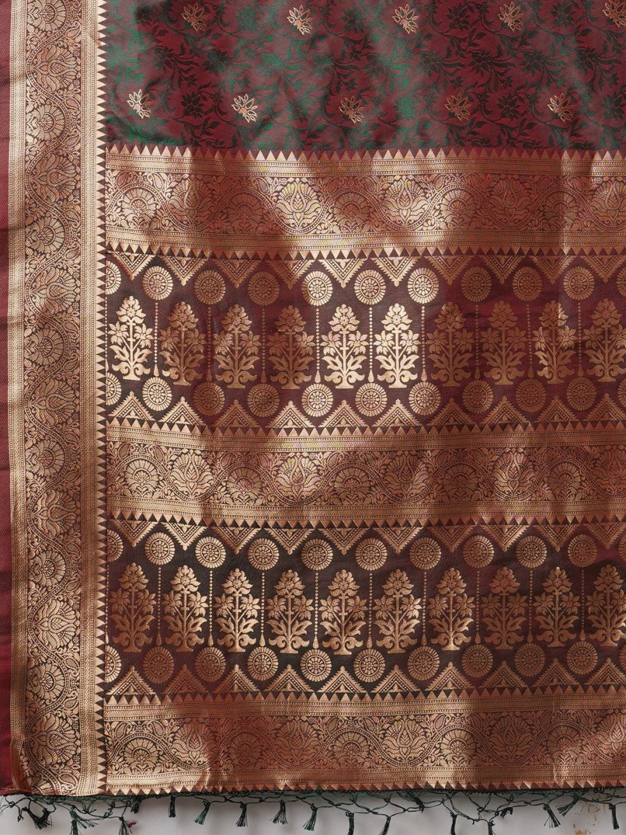 Anouk Woven Design Zari Banarasi Saree - Distacart