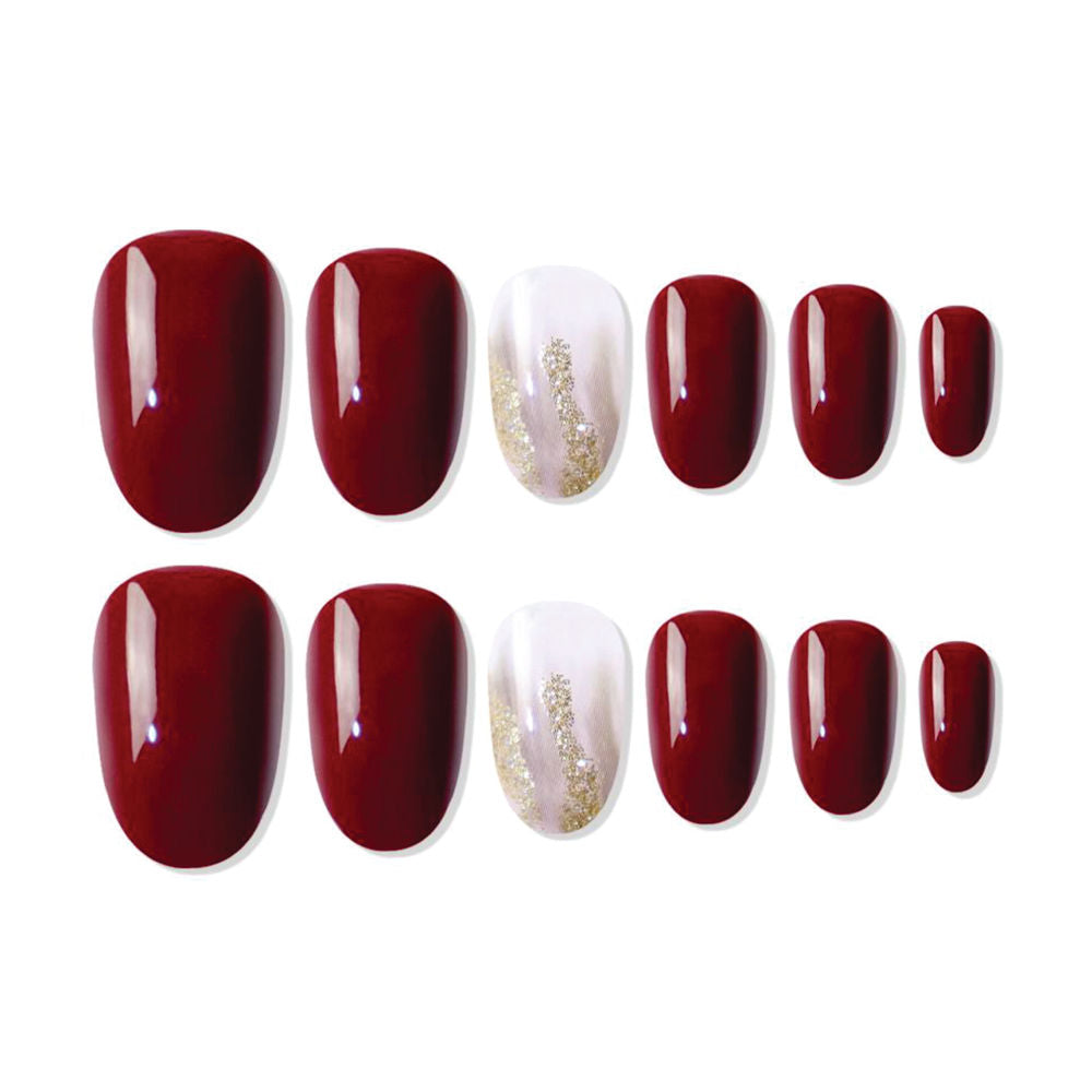 shills professional reusable press on nails oval spn706