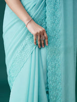 Thumbnail for kasee Ethnic Motifs Embroidered Embellished Saree - Distacart