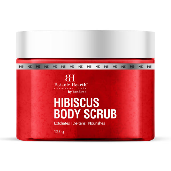 Botanic Hearth Hibiscus Body Scrub For Brighter, Smoother, Hydrated & Moisturized Skin - Distacart