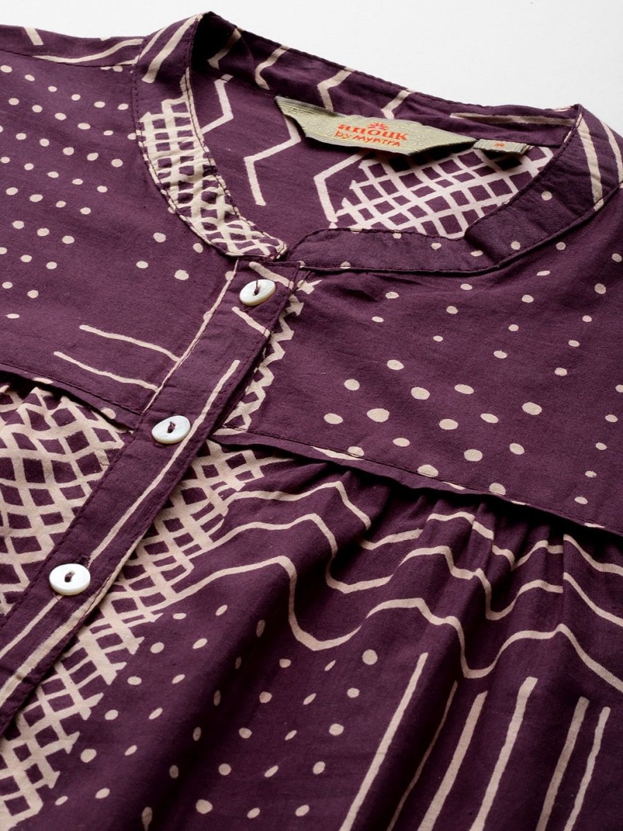 Anouk Women Printed Pure Cotton Straight Kurta with Palazzos - Distacart