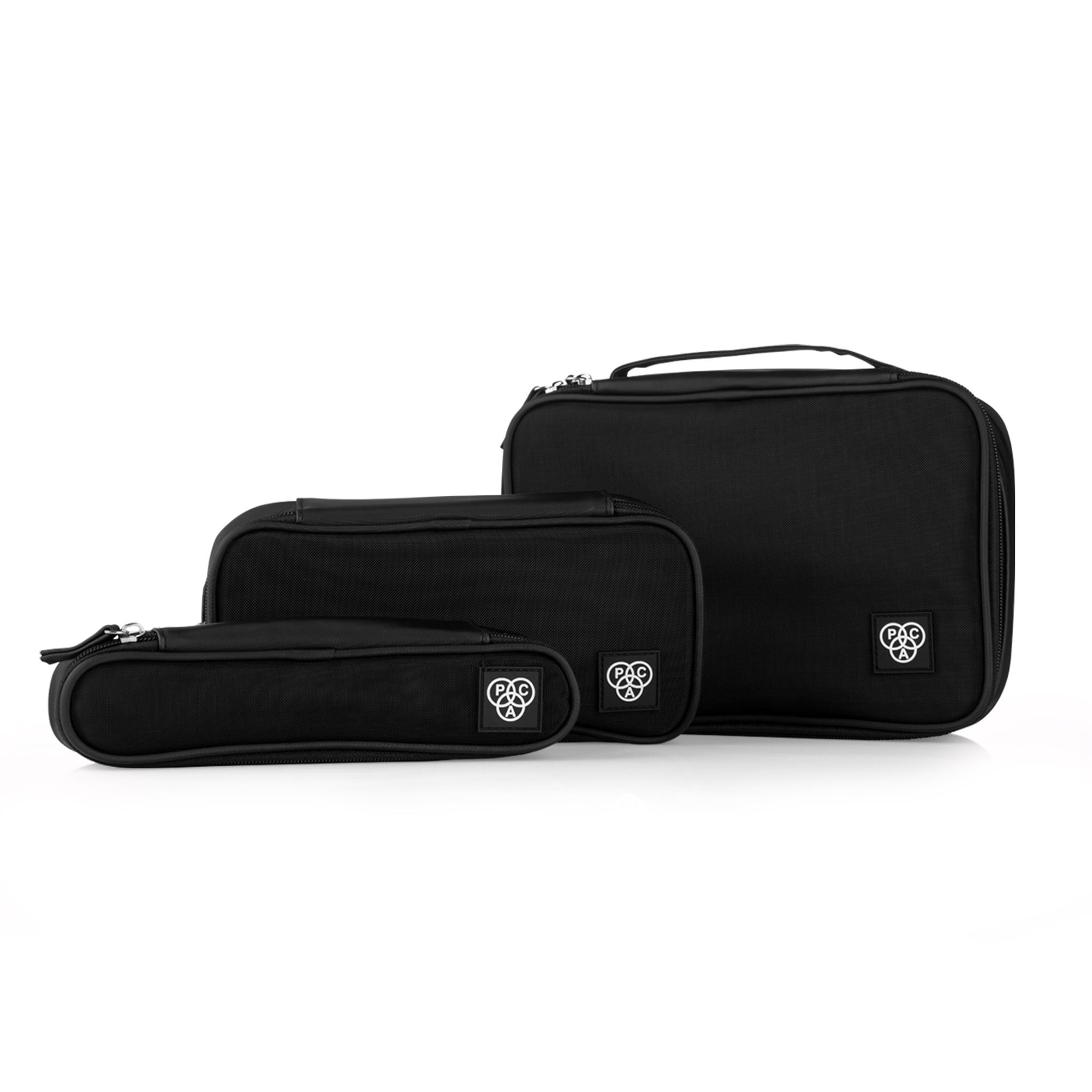 PAC Studio Canvas Makeup Organiser Pouches (Set Of 3) - Distacart