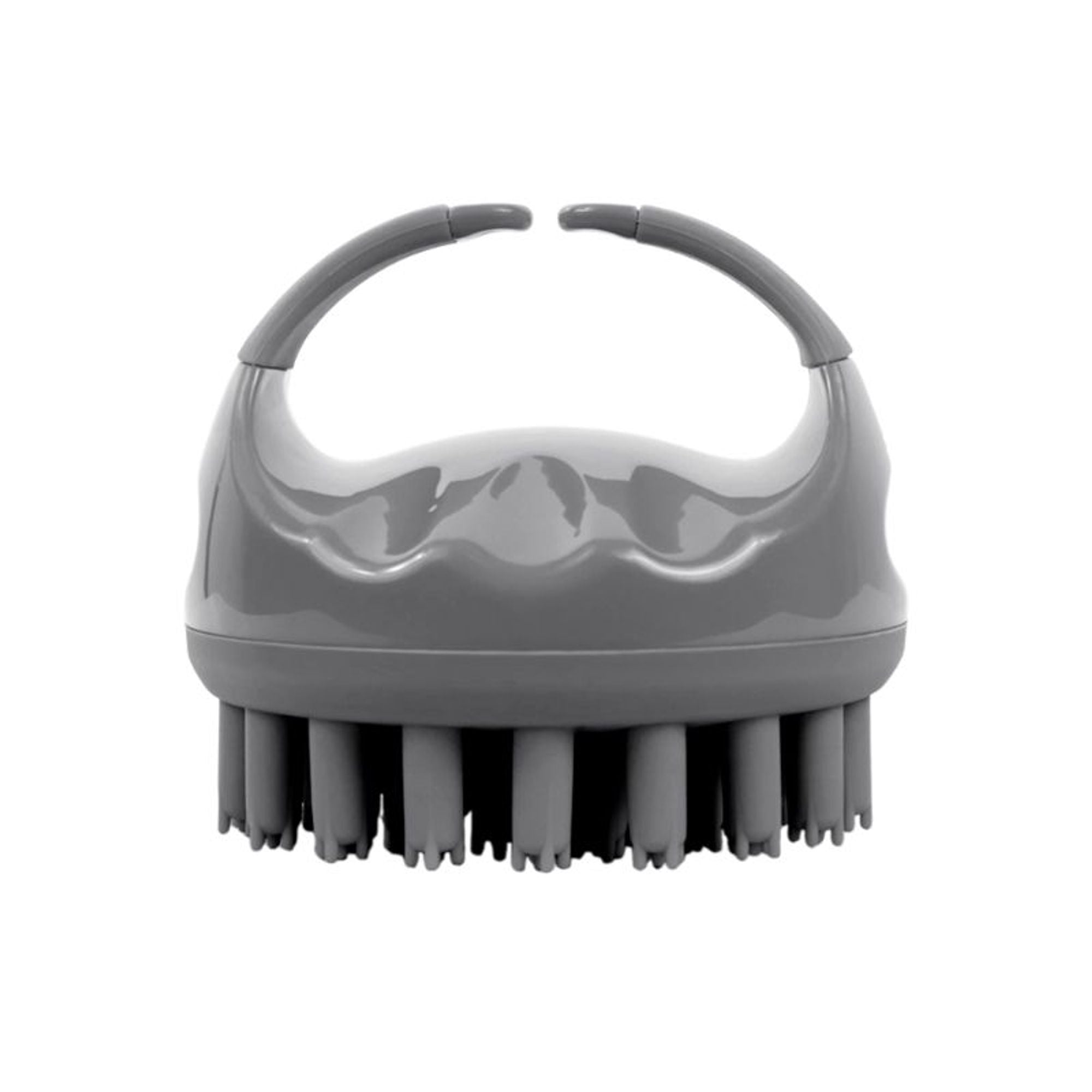 Scalppie Pro Silicon Hair Scalp Massager & Shampoo Brush Scrub - Hair Growth & Anti Dandruff - Grey - Dista