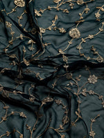 Thumbnail for kasee Floral Zari Pure Georgette Saree - Distacart