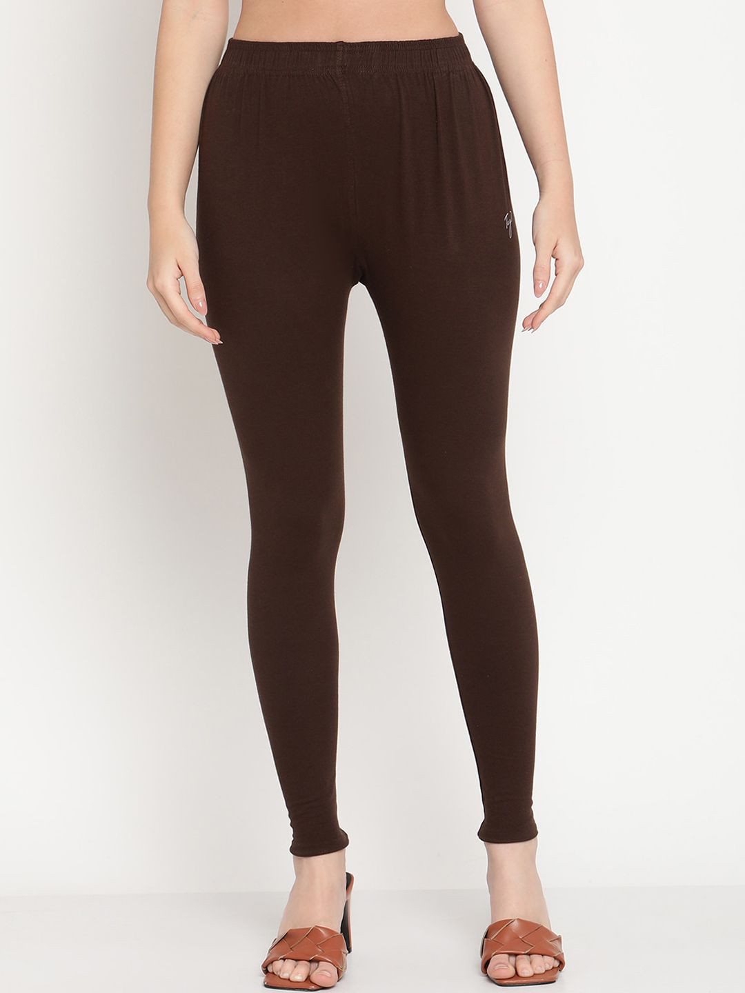 TAG 7 Pack of 2 Blue & Brown Ankle Length Leggings - Distacart