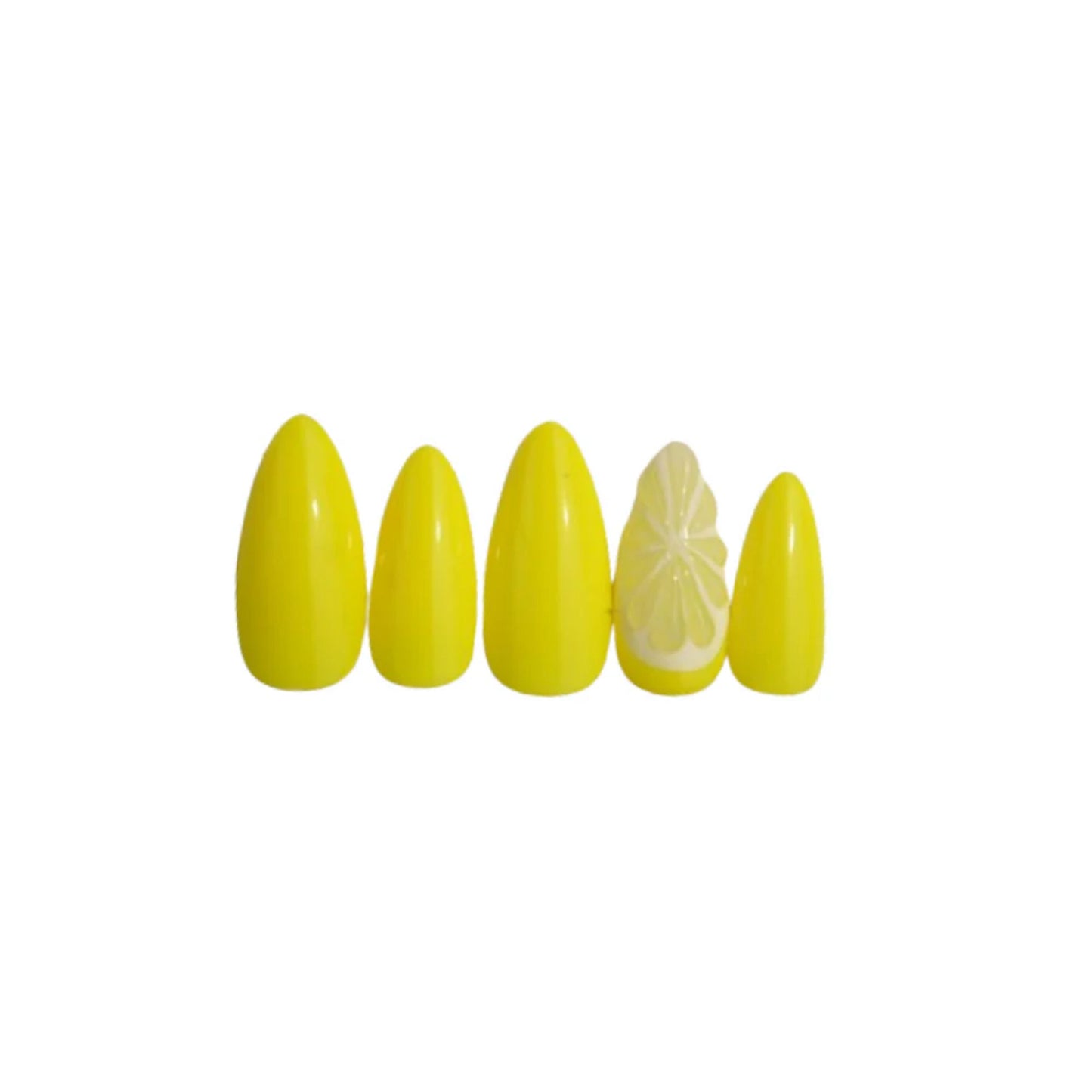 SOEZI Lemon Zest Reusable Press On Nails - Application Kit - Distacart