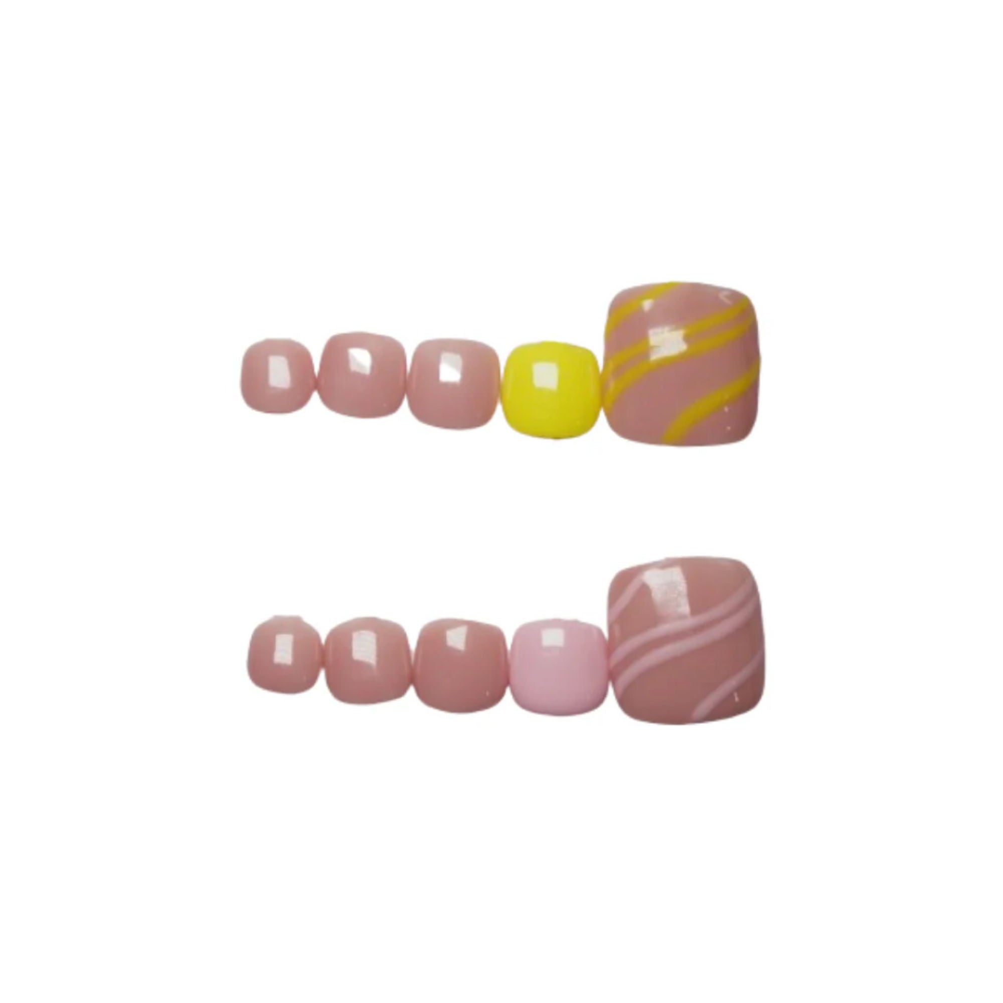 SOEZI Sunkissed Sunburn Toezi Reusable Press On Nails - Application Kit - Distacart