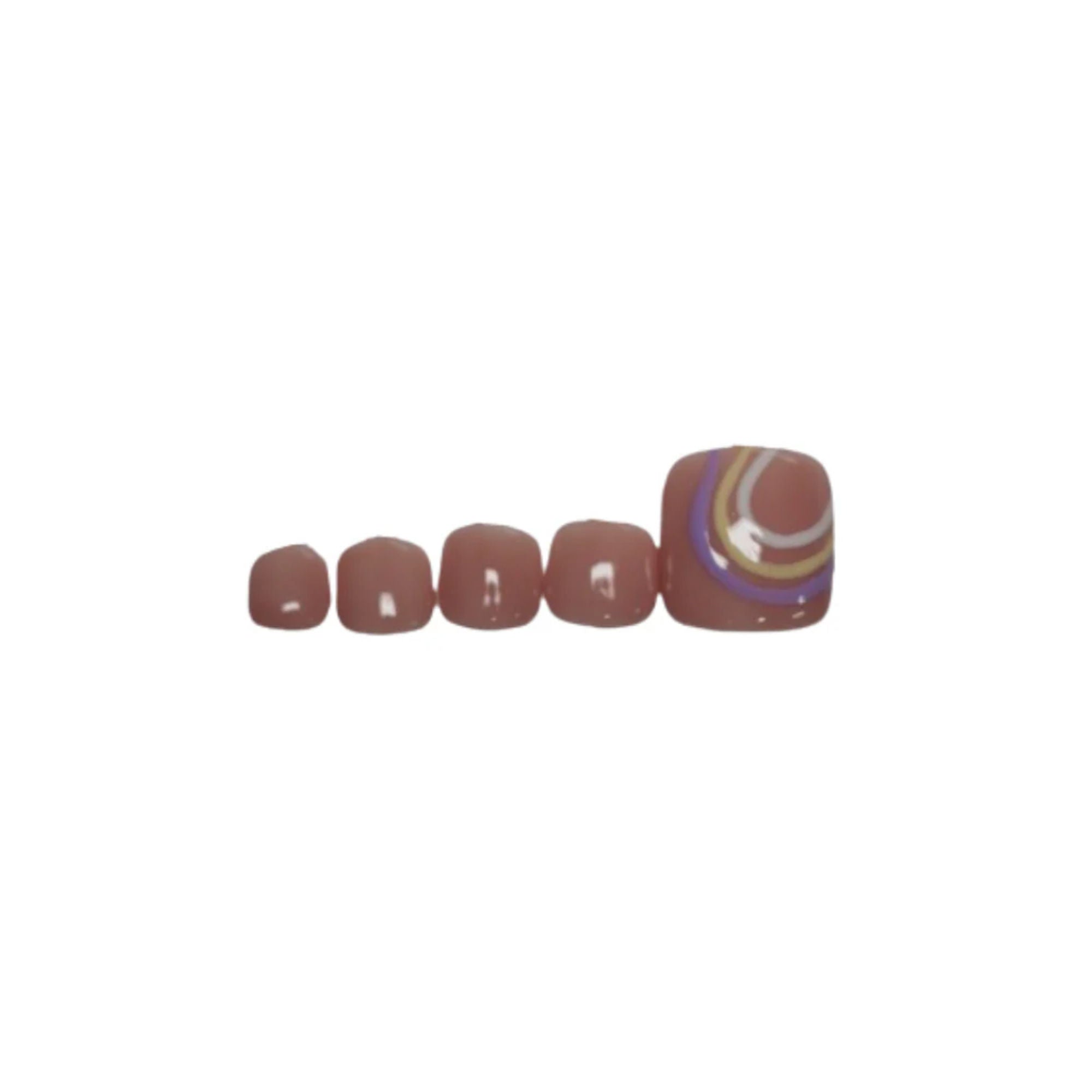 SOEZI Tropical Wave Toezi Reusable Press On Nails - Application Kit - Distacart