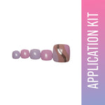 Thumbnail for SOEZI Lilac Serenity Toezi Reusable Press On Nails - Application Kit