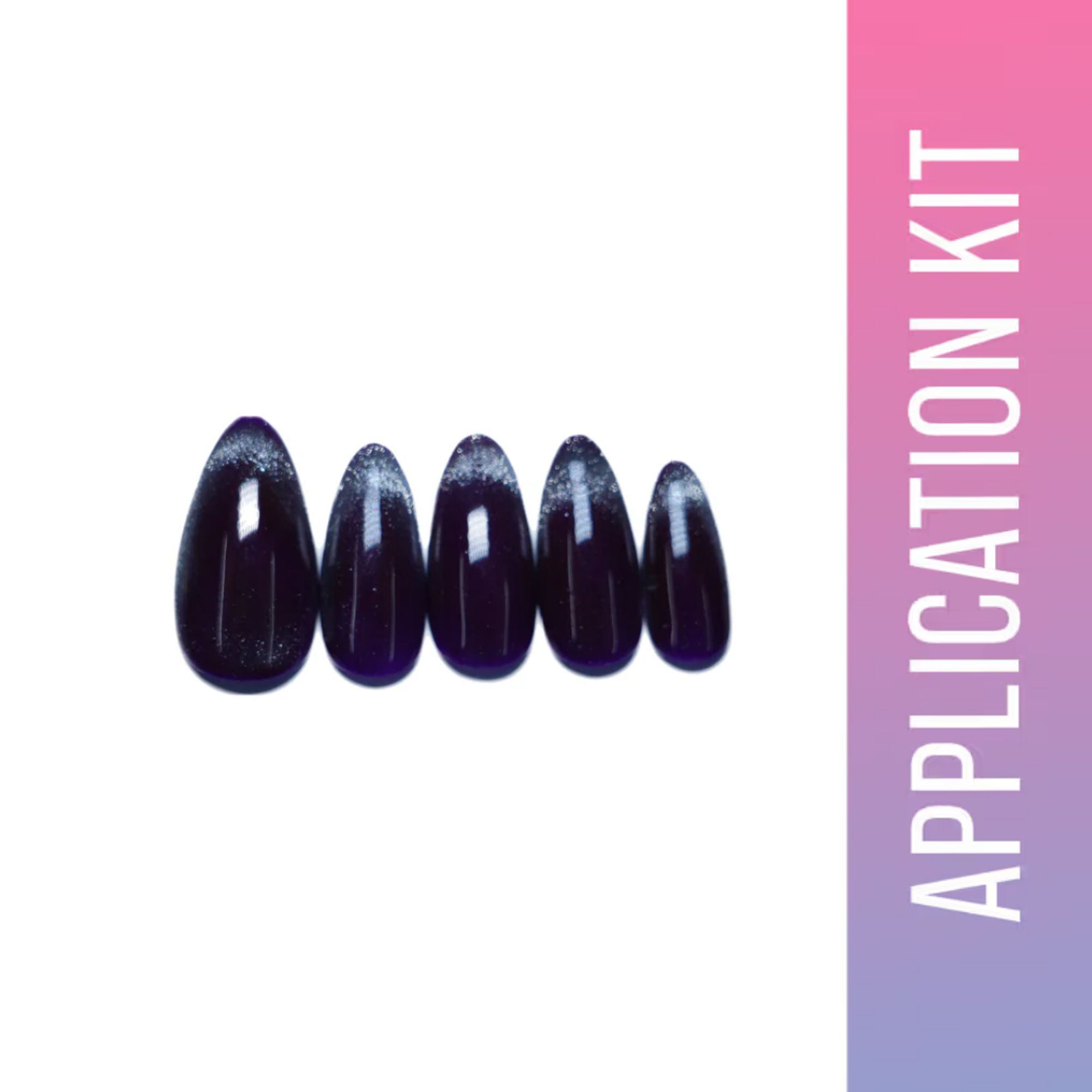 SOEZI Darkness Reusable Press On Nails - Application Kit