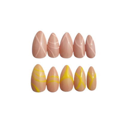 SOEZI Sunkissed Sunburn Reusable Press On Nails - Ready To Wear Kit - Distacart