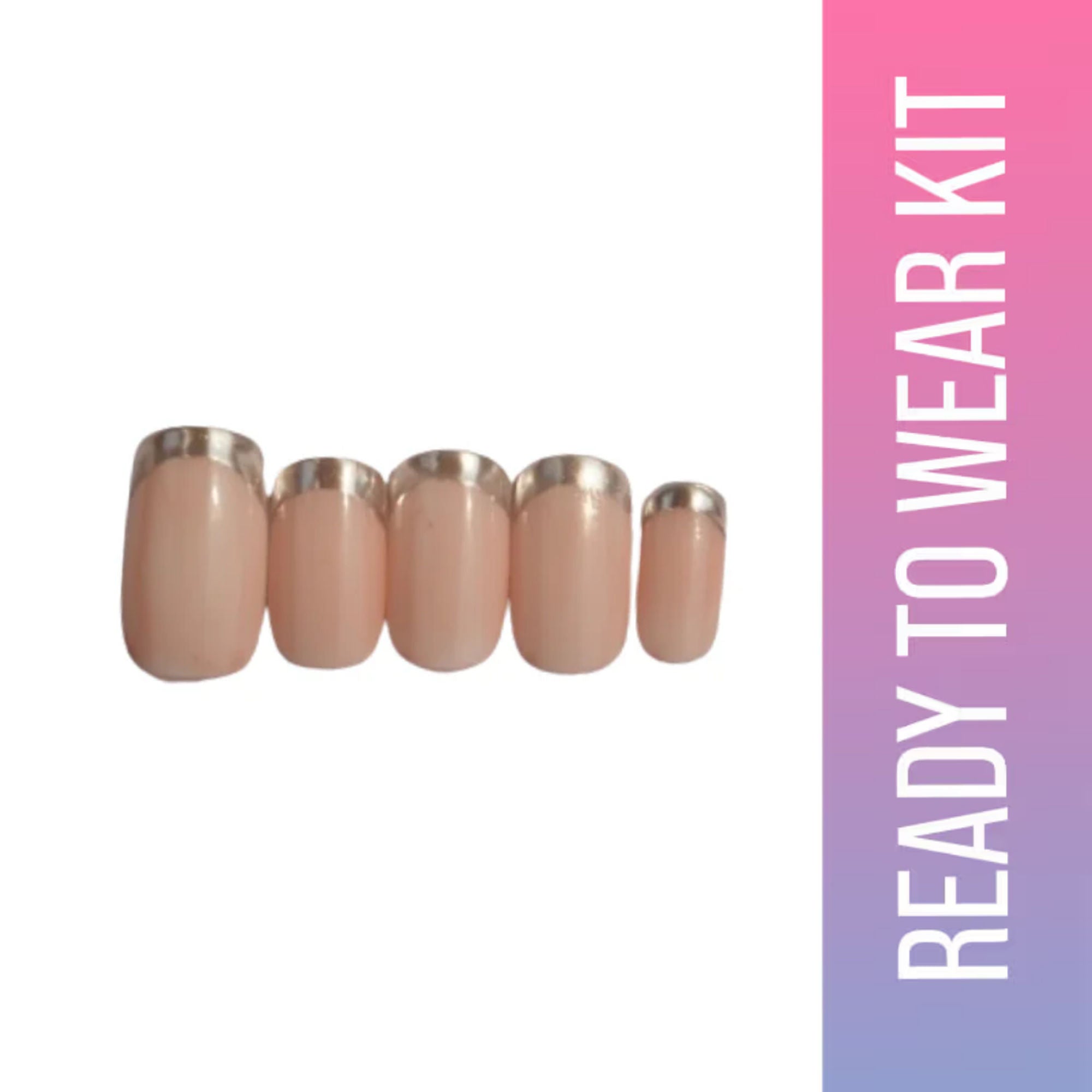 SOEZI Sleek And Chic Reusable Press On Nails - Ready To Wear Kit