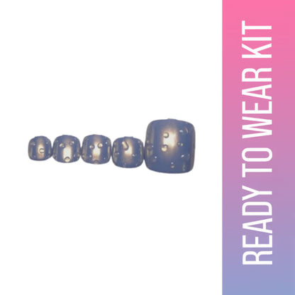 SOEZI Icey Spicy Toezi Reusable Press On Nails - Ready To Wear Kit