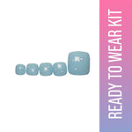 Thumbnail for SOEZI Oceans Whisper Toezi Reusable Press On Nails - Ready To Wear Kit