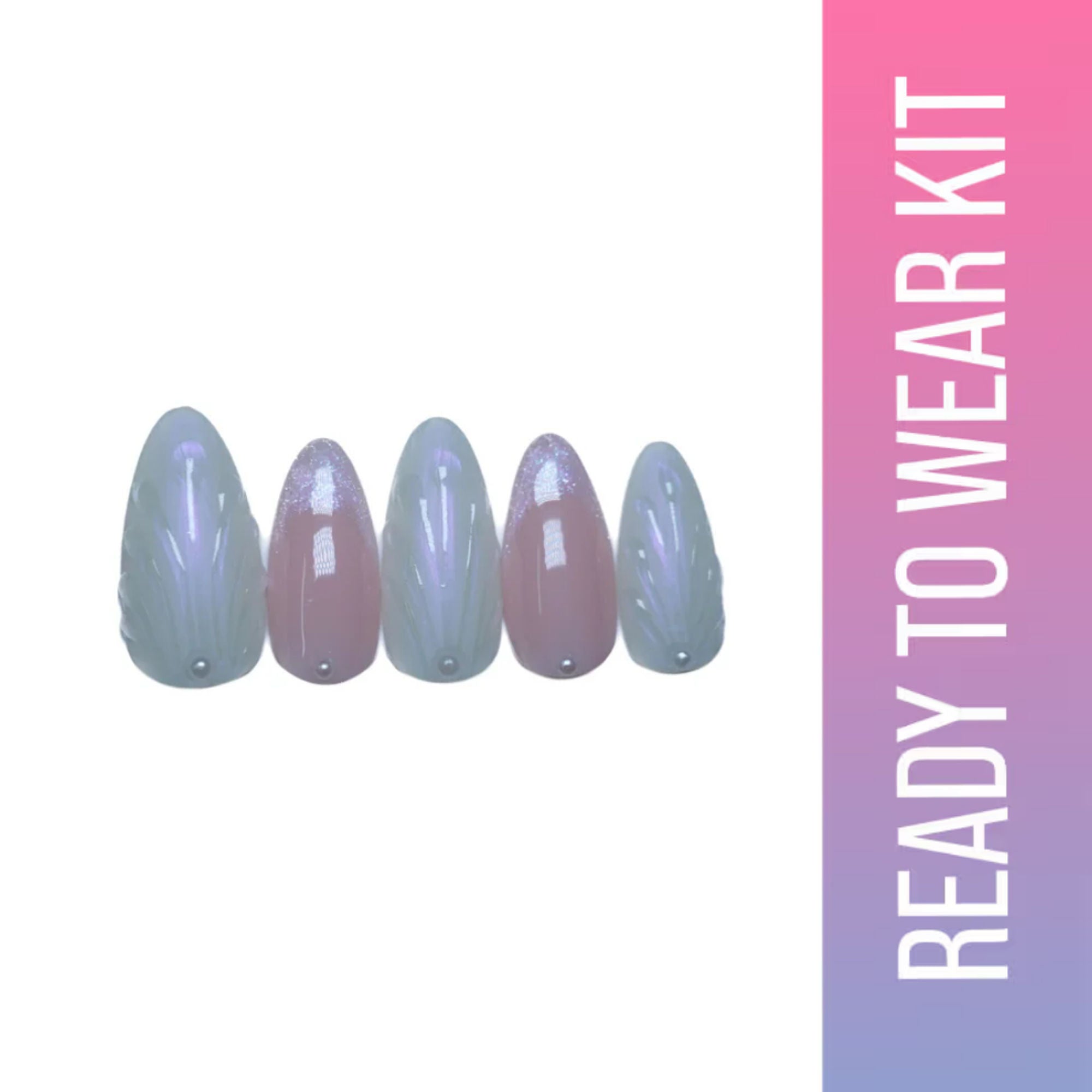 SOEZI Shelly Reusable Press On Nails - Ready To Wear Kit