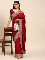Thumbnail for kasee Embellished Embroidered Saree - Distacart