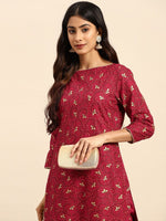 Thumbnail for All About You Ethnic Motifs Printed Regular Kurta with Trousers - Distacart