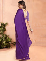 Thumbnail for Mitera Embroidered Ready to Wear Saree - Distacart