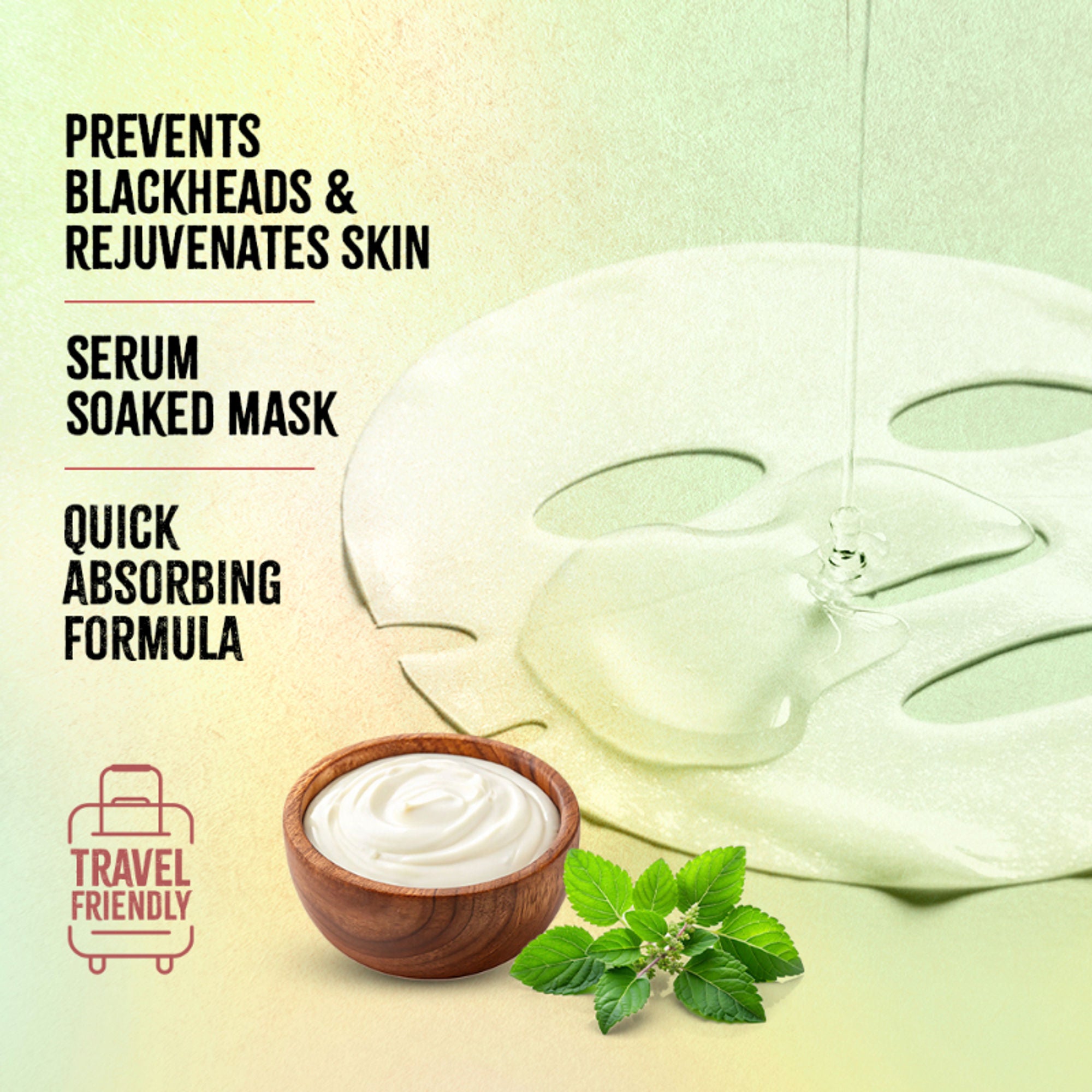 Nykaa Green Tea + Aloe Vera Sheet Mask For Hydrated Skin - Formulated in Korea - For All Skin Types - Tulsi & Yogurt - Distacart
