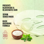 Thumbnail for Nykaa Green Tea + Aloe Vera Sheet Mask For Hydrated Skin - Formulated in Korea - For All Skin Types - Tulsi & Yogurt - Distacart