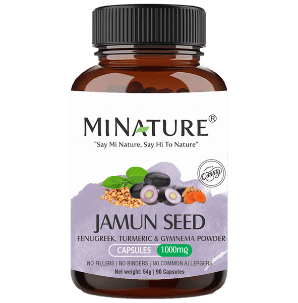 Minature Jamun Seed Fenugreek, Turmeric and Gymnema Powder Capsule