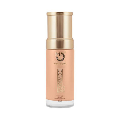 Matt Look High Coverage Waterproof Oil Free Matte SPF 25 Foundation - Light - Distacart