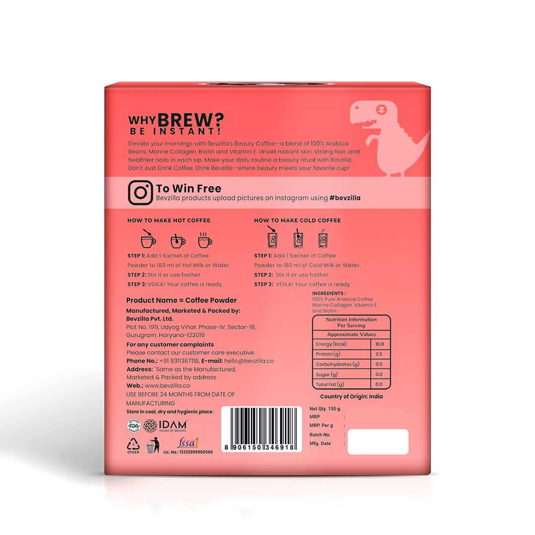 Bevzilla Beauty Coffee