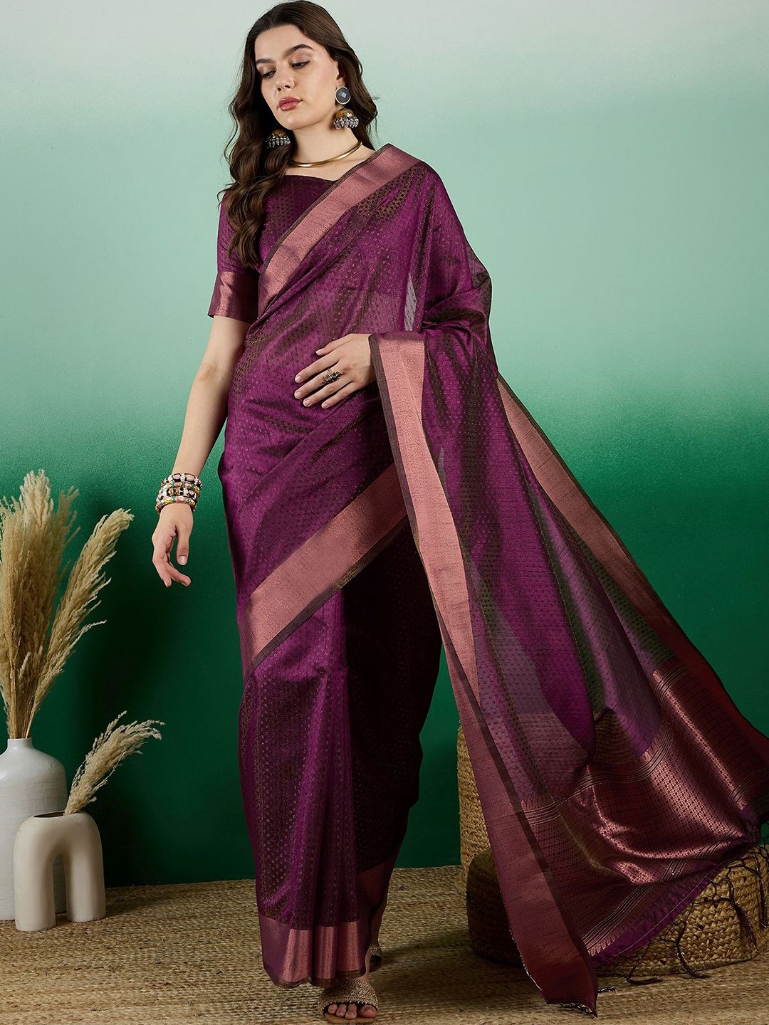 Mitera Woven Design Zari Saree - Distacart