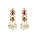 Thumbnail for Nuyug 18K Gold Plated Divine Gold Tone Beaded Necklace Set