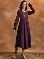 Thumbnail for Aks Ethnic Motifs Printed Anarkali Kurta - Distacart