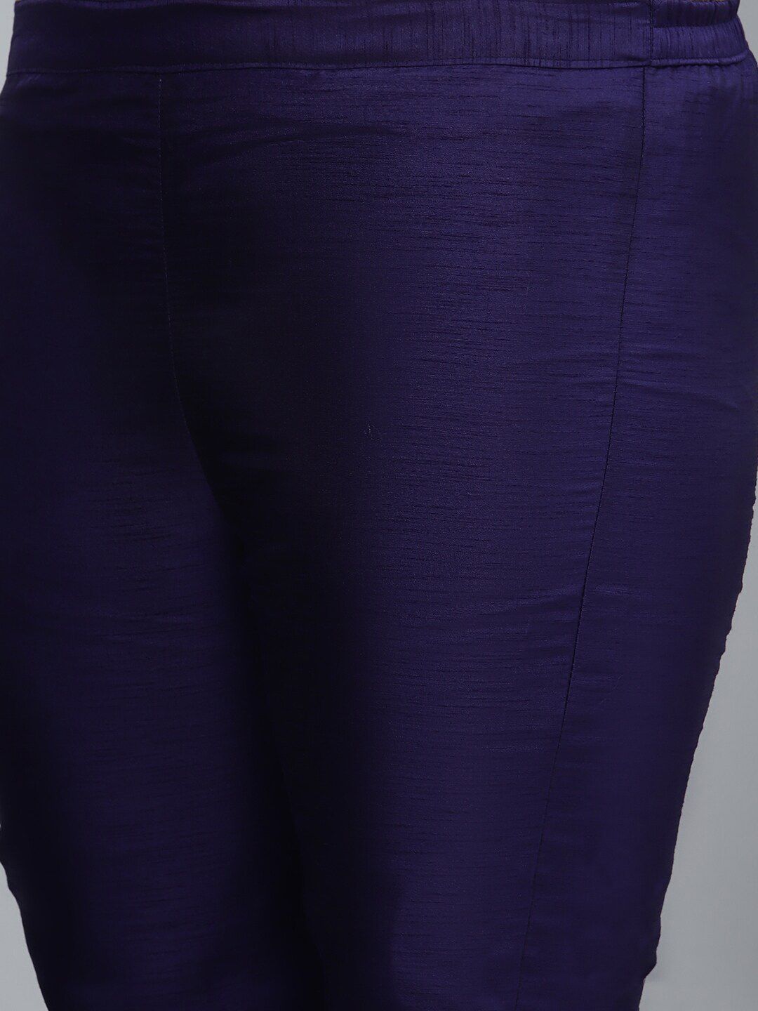 Sztori Plus Size Ethnic Motifs Printed Straight Kurta with Trousers - Distacart