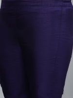 Thumbnail for Sztori Plus Size Ethnic Motifs Printed Straight Kurta with Trousers - Distacart