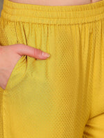 Thumbnail for Ode by House of Pataudi Floral Regular Kurta with Trousers - Distacart