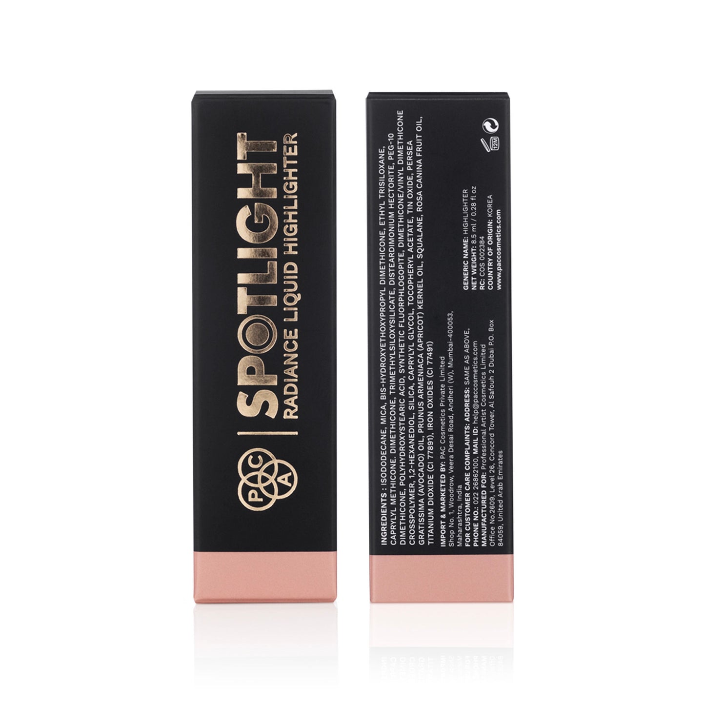 PAC Studio Spotlight Radiance Liquid Highlighter - Rose Gold - Distacart