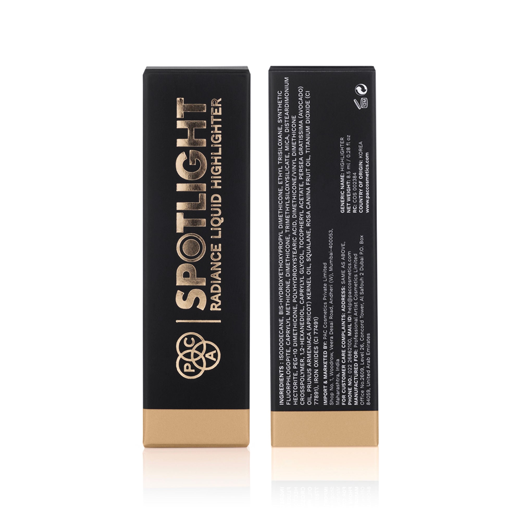PAC Studio Spotlight Radiance Liquid Highlighter - Gold - Distacart