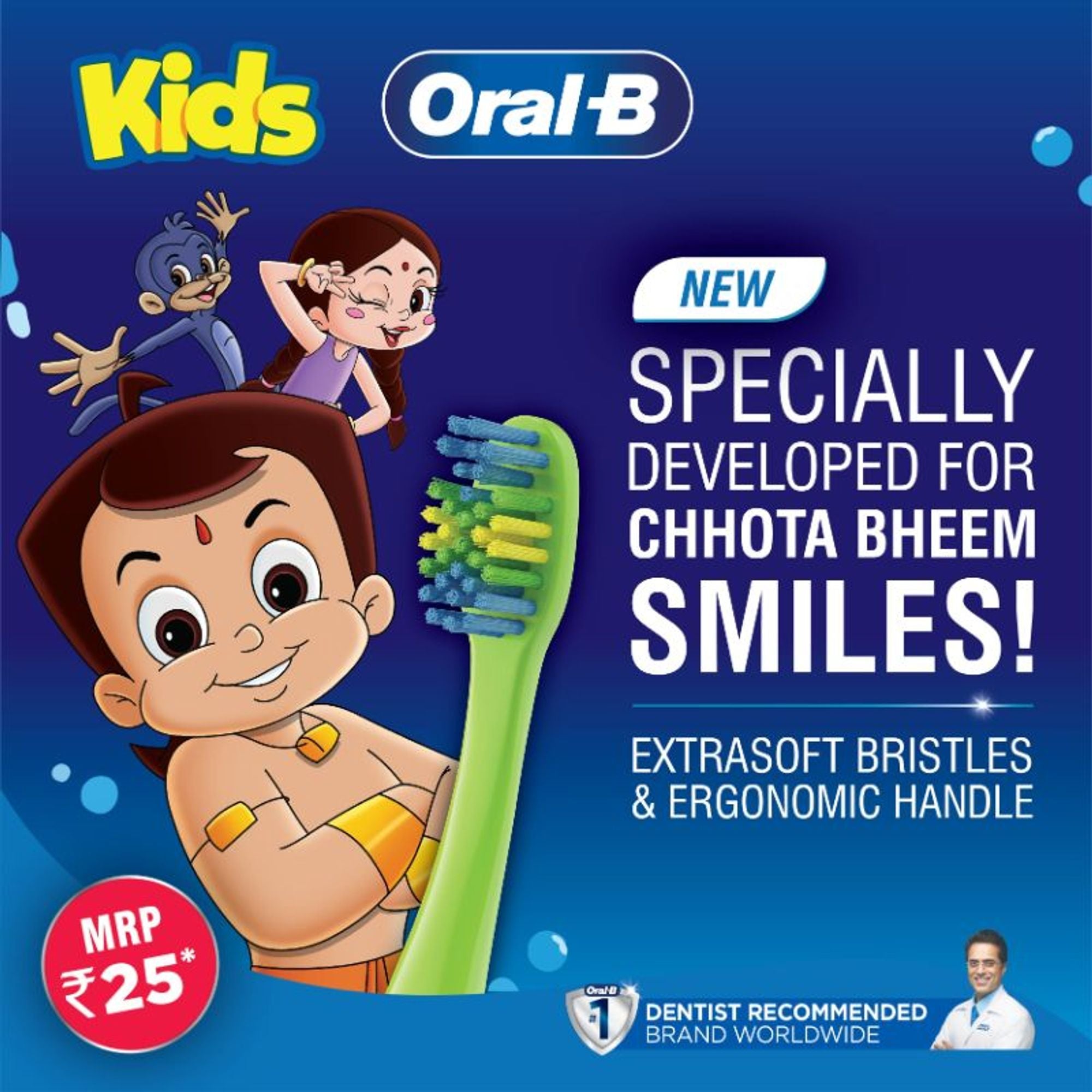 Oral-B Kids Toothbrush - Extra Soft (Pack of 3) - Distacart