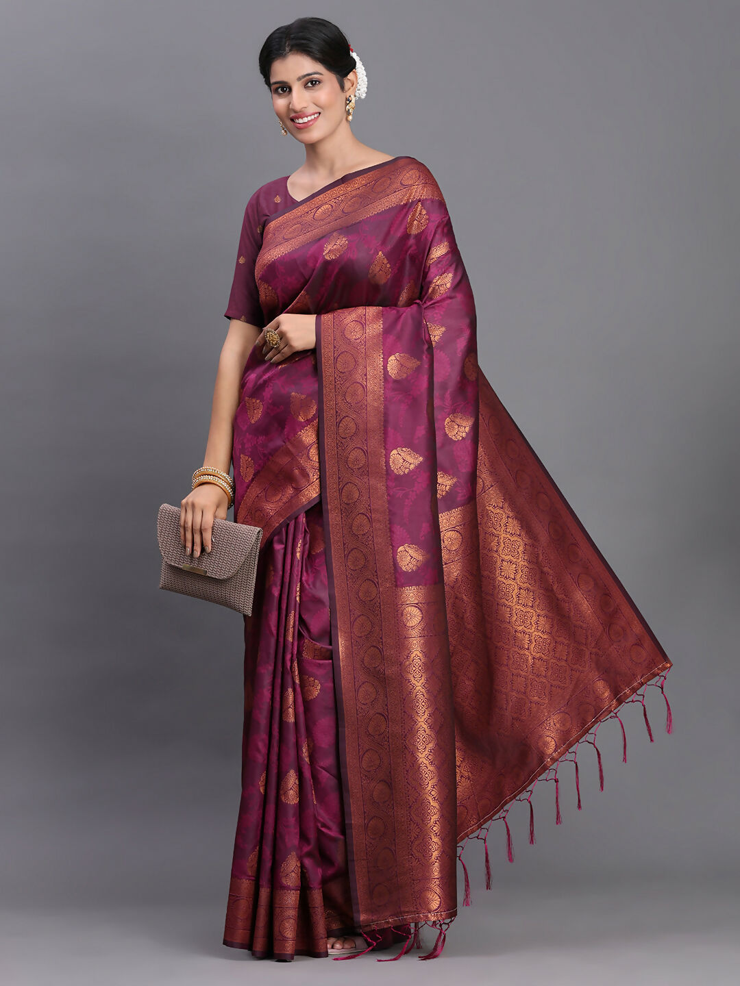Astita Silk Purple Saree