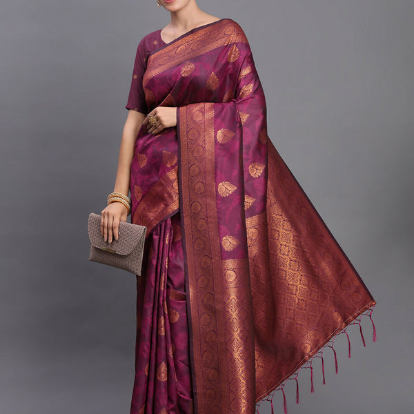 Astita Silk Purple Saree