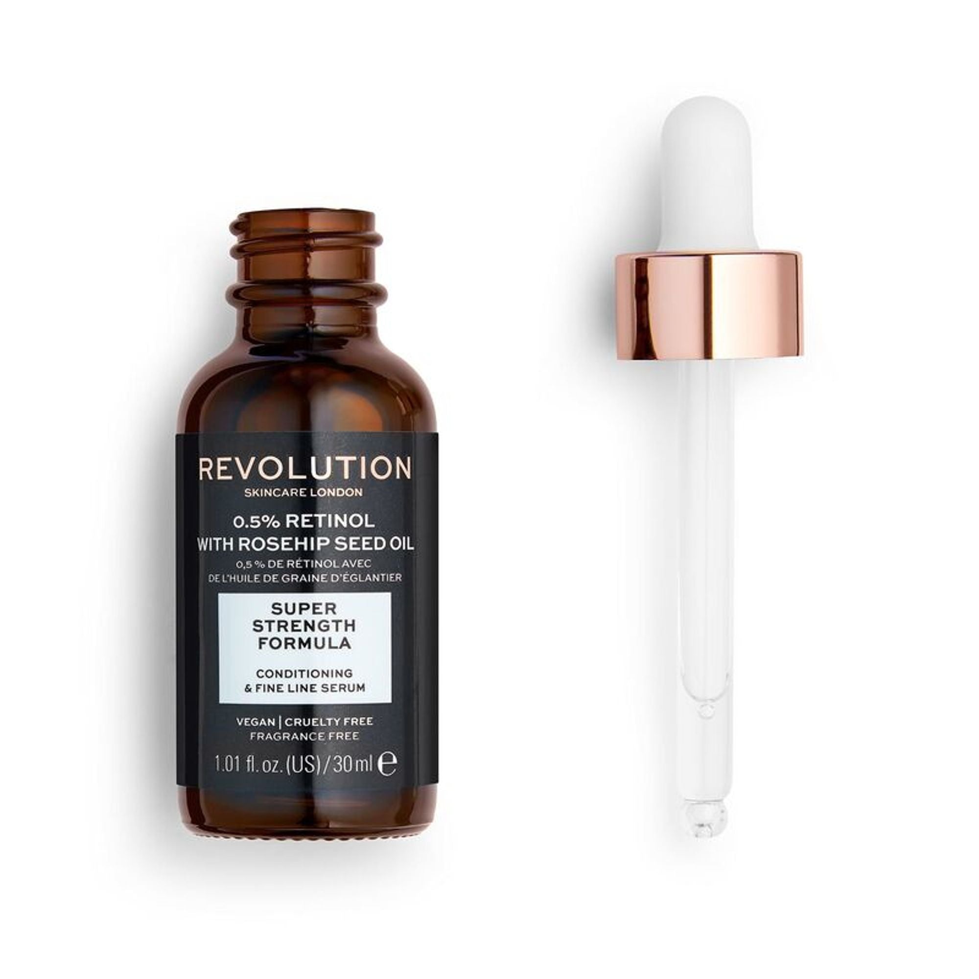 Makeup Revolution Skincare 0.5% Retinol Super Serum With Rosehip Seed Oil - Distacart