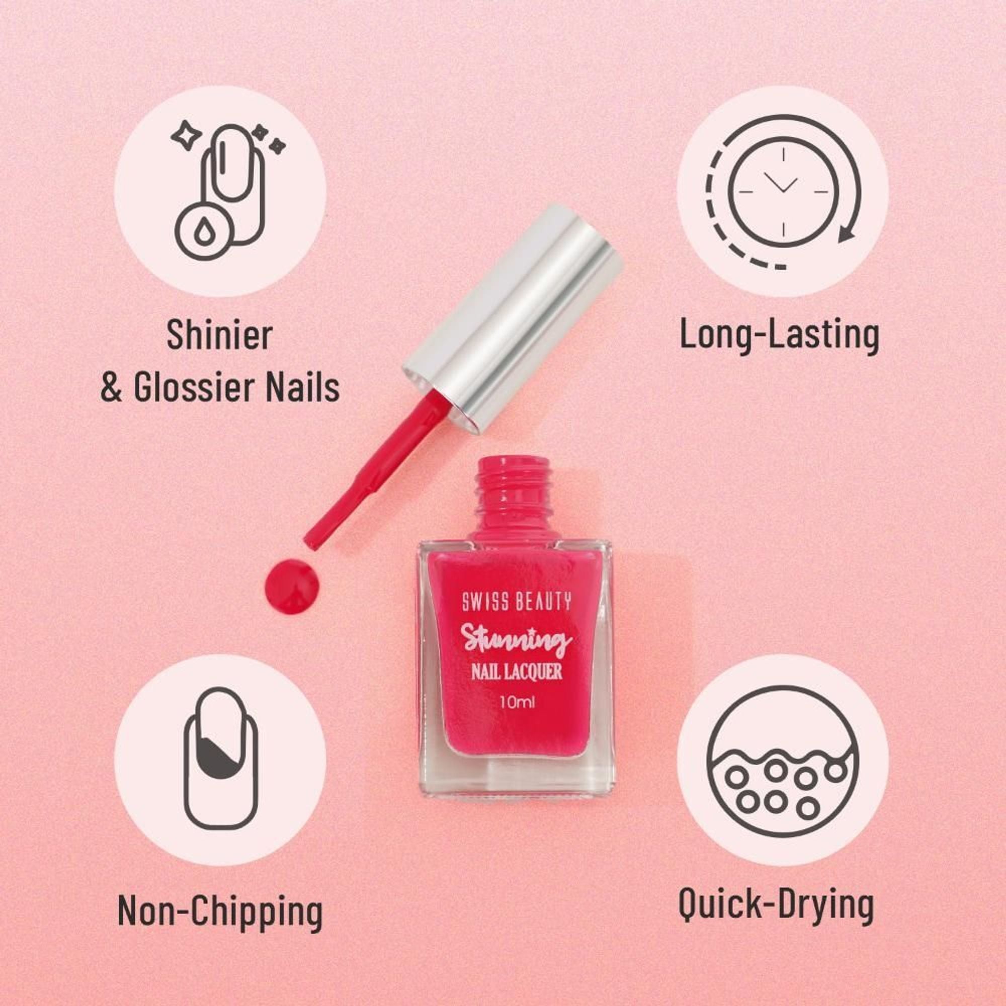 Swiss Beauty Stunning Nail Lacquer - Shade 04 - Distacart