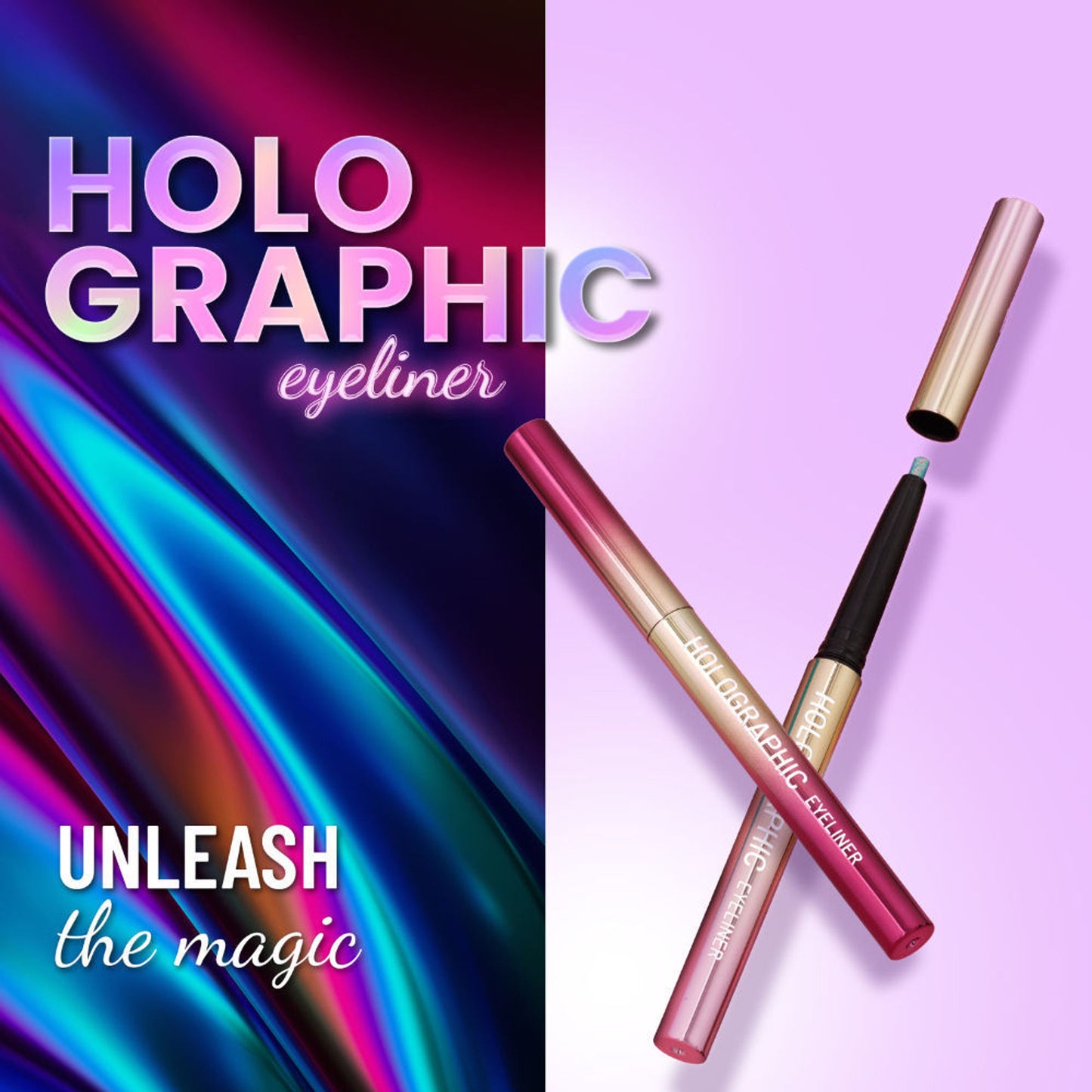 Swiss Beauty Holographic Eyeliner , Multi Chrome Effect , Water -Proof ,Smudge Proof - 4 Nebula - Distacart