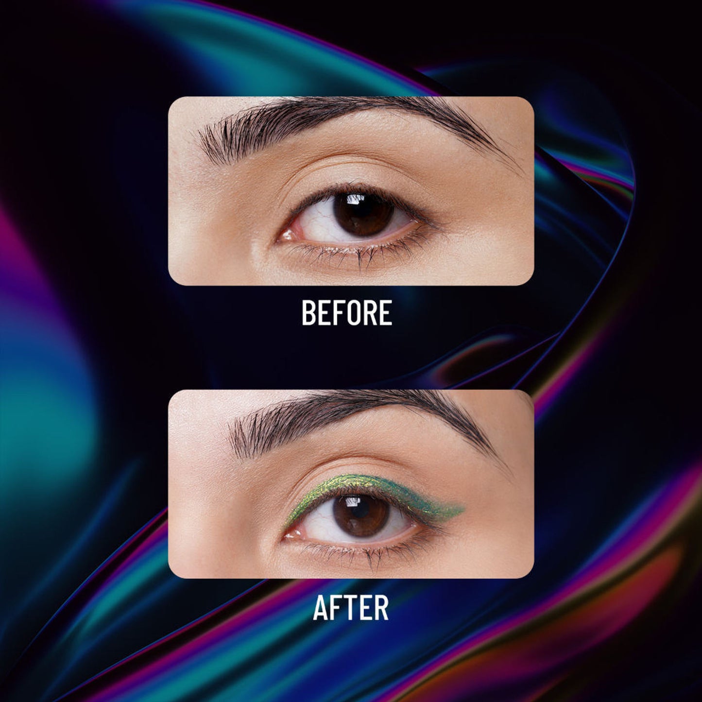 Swiss Beauty Holographic Eyeliner , Multi Chrome Effect , Water -Proof ,Smudge Proof - 4 Nebula - Distacart