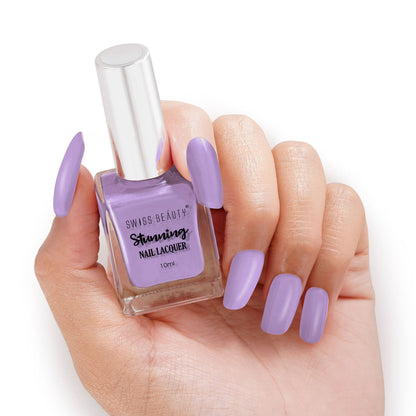 Swiss Beauty Stunning Nail Lacquer - 90 Royal Lavender - Distacart