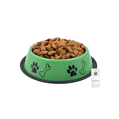 Foodie Puppies Stainless Steel Paw Bone Printed Bowl for Dogs, Cats & Any Pets - 700ml, Medium