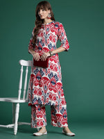 Thumbnail for Indo Era Ethnic Motifs Printed Kurta with Palazzos