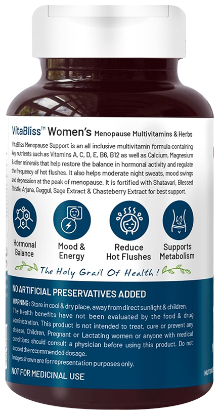 bliss welness menopause multivitamin support veg tablet